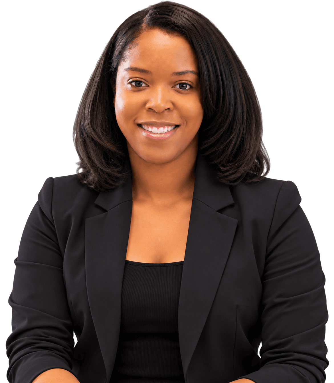Smiling learner, ready for her next cybersecurity role